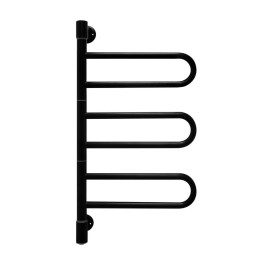 Полотенцесушитель электрический Energy U G3K 700х400 мм черный матовый поворотный