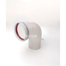 Угол 90° PP-R Camino конденсационный 80 мм раструб-хомут