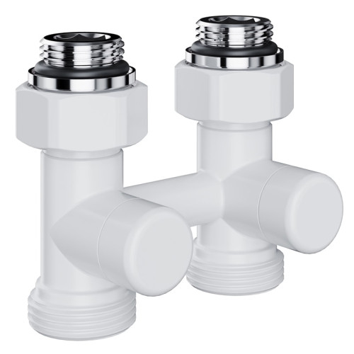 Узел нижнего подключения термостатический прямой Royal Thermo Design 1/2"х3/4" (Белый) Узел нижнего подключения термостатический прямой Royal Thermo Design 1/2"х3/4" (Белый)