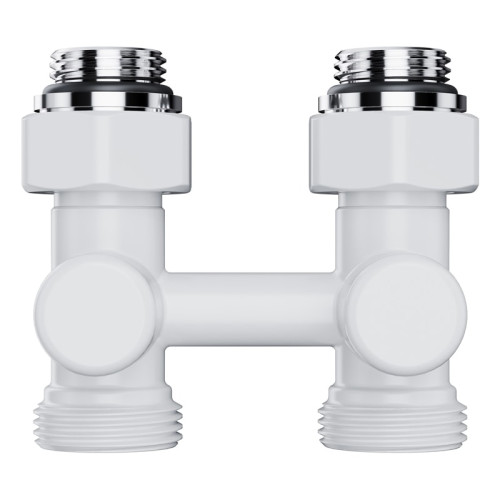 Узел нижнего подключения термостатический прямой Royal Thermo Design 1/2"х3/4" (Белый) Узел нижнего подключения термостатический прямой Royal Thermo Design 1/2"х3/4" (Белый)