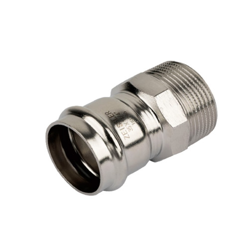 Пресс-муфта из нержавеющей стали Tim с НР резьбой 42х1 1/2" мм Пресс-муфта из нержавеющей стали Tim с НР резьбой 42х1 1/2" мм