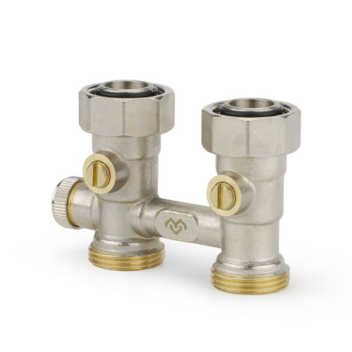 Узел нижнего подключения прямой Varmega 3/4"х3/4"EK, НР/ВР резьба, для однотрубных систем Узел нижнего подключения прямой Varmega 3/4"х3/4"EK, НР/ВР резьба, для однотрубных систем