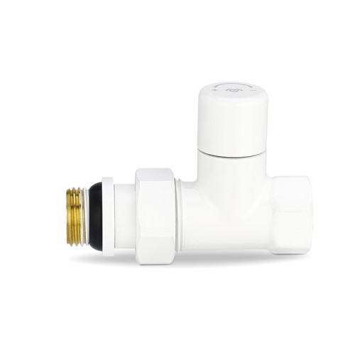 Клапан радиаторный прямой Varmega 1/2" резьба ВР/НР, цвет белый