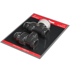 Набор термостатический прямой Royal Thermo Design 1/2"М30х1,5 (Черный)