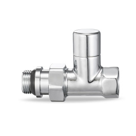Клапан радиаторный прямой Varmega 1/2" резьба ВР/НР, цвет хром