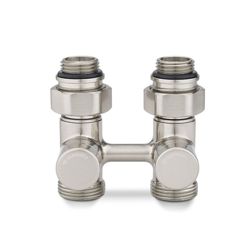 Узел нижнего подключения прямой Varmega 1/2"х3/4"EK, цвет матовый никель Узел нижнего подключения прямой Varmega 1/2"х3/4"EK, цвет матовый никель