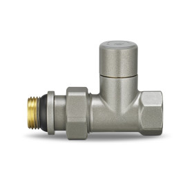 Клапан радиаторный прямой Varmega 1/2" резьба ВР/НР, цвет серый