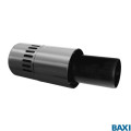 Коаксиальная труба Baxi горизонтальная с наконечником, полипропиленовая, диам. 110/160 мм, длина 1000 мм, НТ(арт. KUG71413331-)