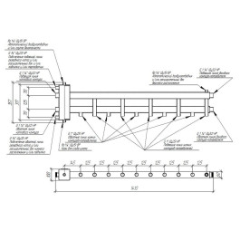 Коллектор Gidruss BM-100-6D до 100 кВт 1 1/4"-1" 6 контуров