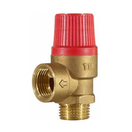 Клапан предохранительный для отопления (6 бар) TIM 1/2"ВР/НР резьба