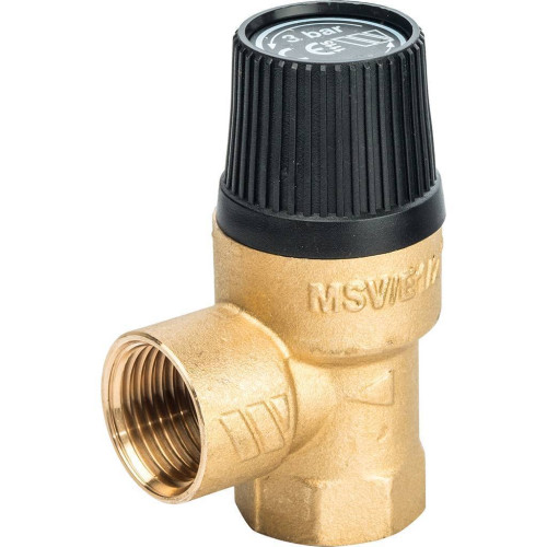 Предохранительный клапан для водоснабжения Watts MSV W 1/2"x1/2" 3 бара (арт.10004477)