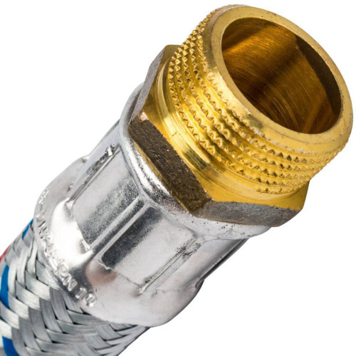 Гибкая подводка для воды Stout НР/ВР 1"х1" угловая длина 600 мм Гибкая подводка для воды Stout НР/ВР 1"х1" угловая длина 600 мм