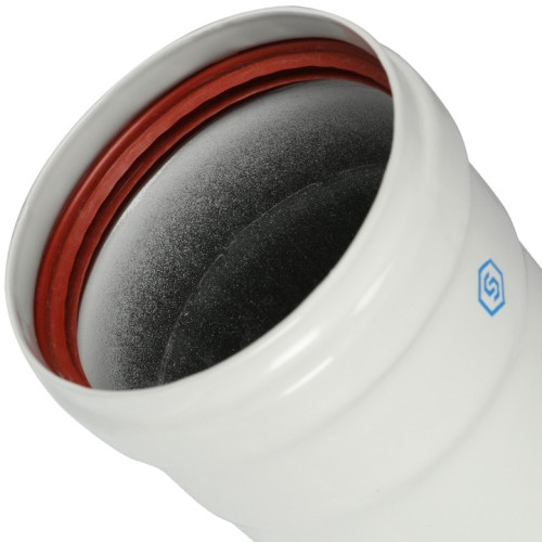 Элемент дымохода DN80 труба 1000 мм п/м Stout