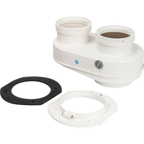 Элемент дымохода DN80/80 адаптер для подключения раздельных труб (совместимый Bosch) PP-Ryton Stout