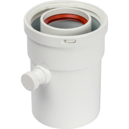 Элемент дымохода конденсатосборник вертикальный DN60/100, п/м уплотнения в комплекте (лого) Stout