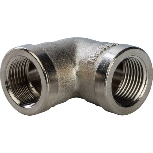 Угольник ВВ никелированный резьбовой 3/8" Stout Угольник ВВ никелированный резьбовой 3/8" Stout