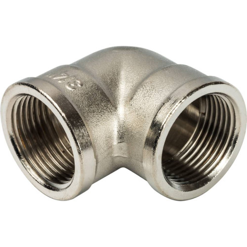 Угольник ВВ никелированный резьбовой 3/4" Stout Угольник ВВ никелированный резьбовой 3/4" Stout