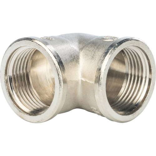 Угольник ВВ никелированный резьбовой 1" Stout Угольник ВВ никелированный резьбовой 1" Stout