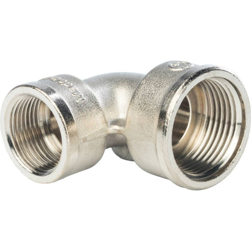 Угольник ВВ никелированный резьбовой 1" х 3/4" Stout Угольник ВВ никелированный резьбовой 1" х 3/4" Stout