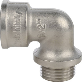 Угольник с упором НВ никелированный резьбовой 1/4" Stout