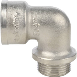 Угольник с упором НВ никелированный резьбовой 3/4" Stout