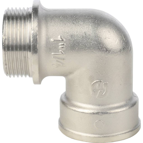 Угольник с упором НВ никелированный резьбовой 1 1/4" Stout Угольник с упором НВ никелированный резьбовой 1 1/4" Stout