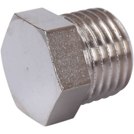 Заглушка НР никелированная резьбовая 1/4" Stout