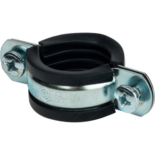 Хомут для крепления трубы с дюбелем Stout 1" (32-37)