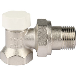 Клапан запорно-балансировочный угловой 1/2" Stout