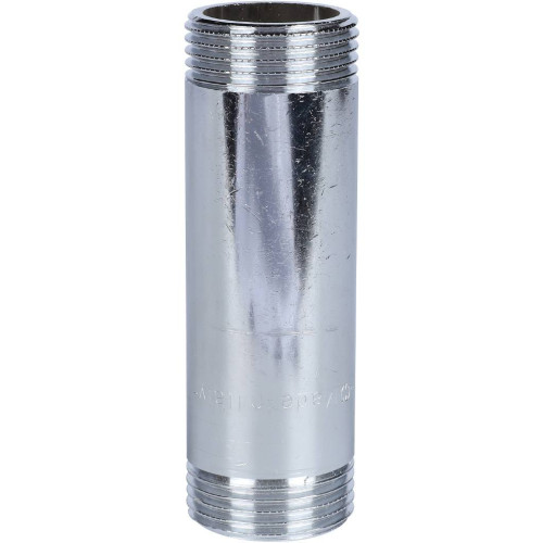 Удлинитель хромированный латунный резьбовой (НР/НР) - 1" длина 100 мм Stout Удлинитель хромированный латунный резьбовой (НР/НР) - 1" длина 100 мм Stout