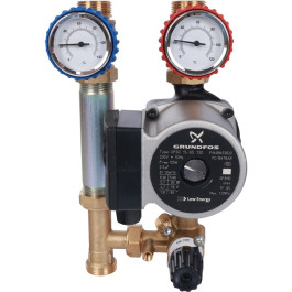 Насосная группа Stout с 3-х ходовым смесителем 3/4" с насосом Grundfos UPSO 15-65 130 SDG-0007-002002