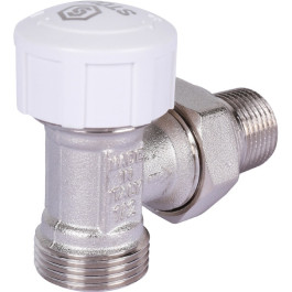 Клапан термостатический угловой Stout 1/2" х 3/4" ЕК под евроконус
