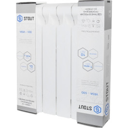 Алюминиевый радиатор Stout VEGA 500 (10 секции)