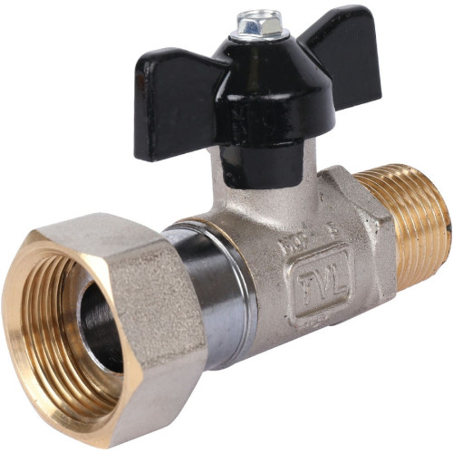 Кран шаровой с накидной гайкой, НР/накидная гайка 1/2x3/4" Stout SVB-1009-001520