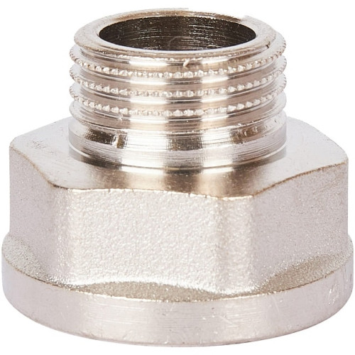 Переходник под ключ ВН никелированный 3/4 x1/2" Stout Переходник под ключ ВН никелированный 3/4 x1/2" Stout