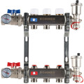Коллектор с запорными клапанами в сборе Rommer 1"x3/4" 3 контура