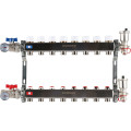 Коллектор с запорными клапанами в сборе Rommer 1"x3/4" 8 контуров