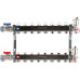Коллектор с запорными клапанами в сборе Rommer 1"x3/4" 8 контуров