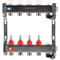 Коллектор с расходомерами и запорными клапанами Rommer 1"x3/4" 4 контура
