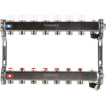 Коллектор с запорными клапанами и кранами Rommer 1"x3/4" 7 контуров