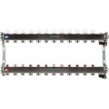 Коллектор с запорными клапанами и кранами Rommer 1"x3/4" 12 контуров