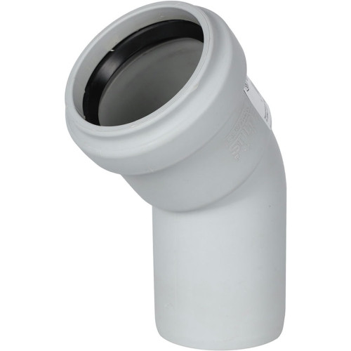 Отвод канализационный Stout ДУ 110 мм 45°