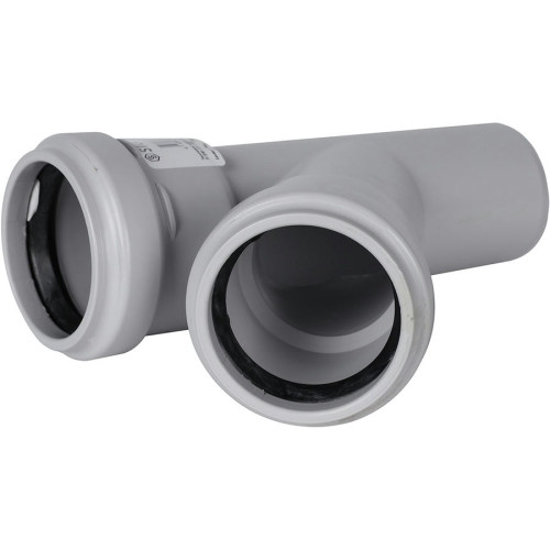 Тройник канализационный Stout ДУ 58х58 мм 45°