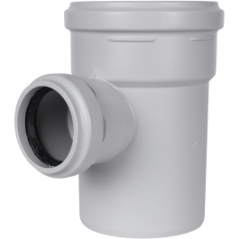 Тройник канализационный Stout ДУ 110х58 мм 87°