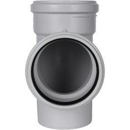 Тройник канализационный Stout ДУ 110х110 мм 87°