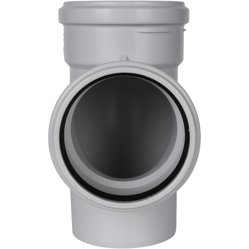 Тройник канализационный Stout ДУ 110х110 мм 87°