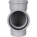 Тройник канализационный Stout ДУ 110х110 мм 87°