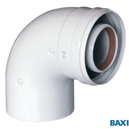 Коаксиальный отвод Baxi 90 , диам. 60/100 мм, без муфты(арт. KHG71410151)