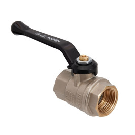 Кран шаровой Hoobs 1 1/2" ВР/ВР латунный алюминиевая ручка-рычаг