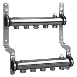 Коллектор из нержавеющей стали универсальный на 5 выходов Meibes
